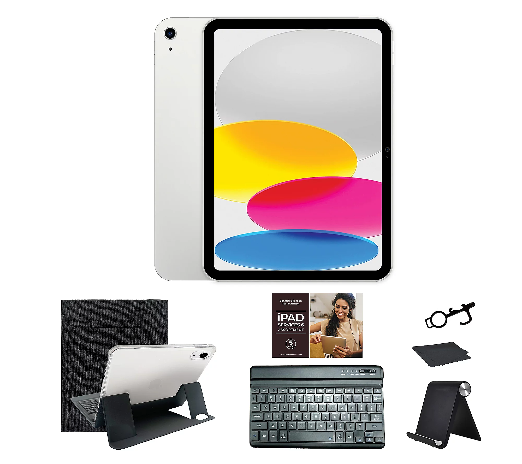 2025 Apple - 11-inch iPad A16 chip with Wi-Fi Bundle - 128GB - Silver MD3Y4LL/A