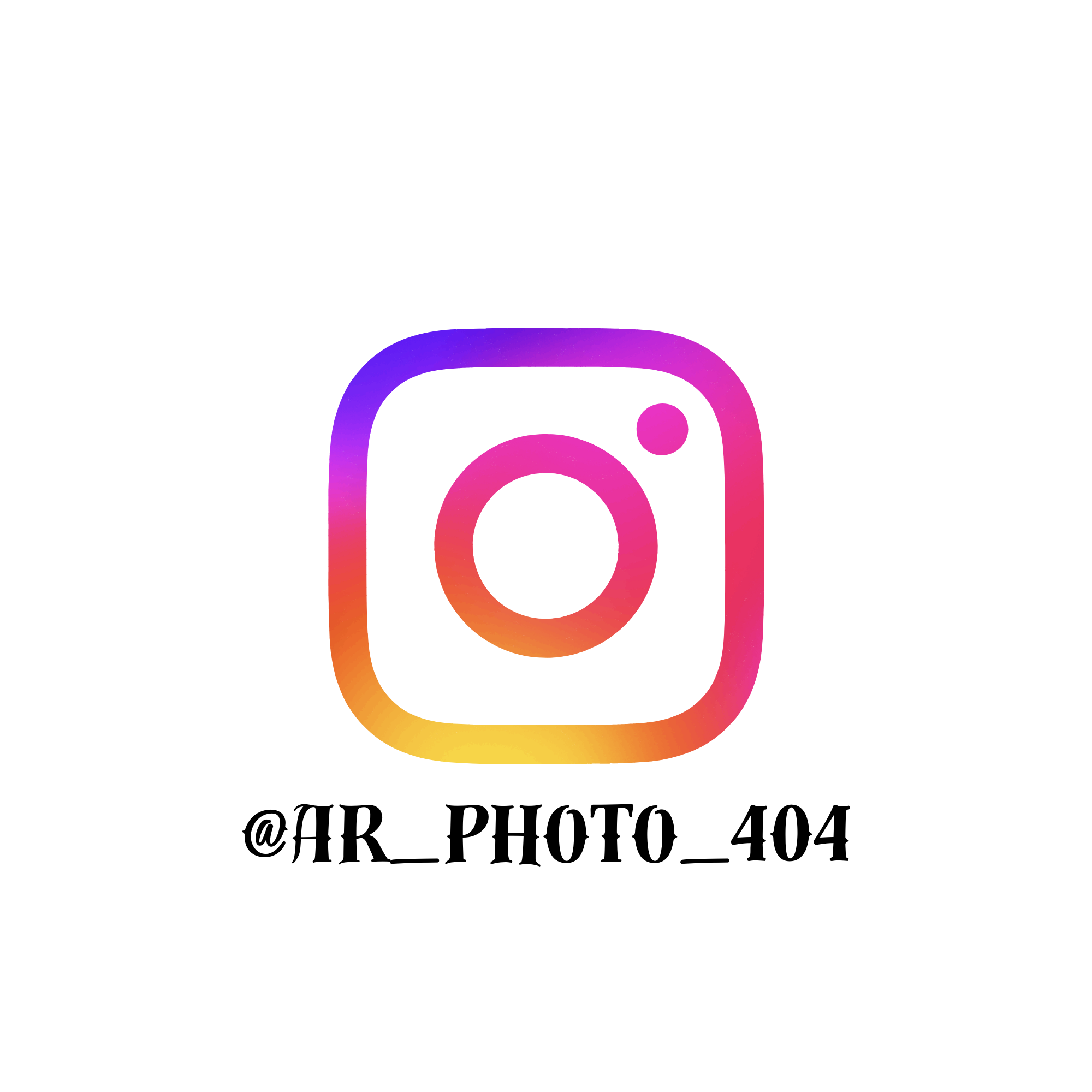 Colorful Instagram logo with gradient shades of purple, pink, yellow, and orange.