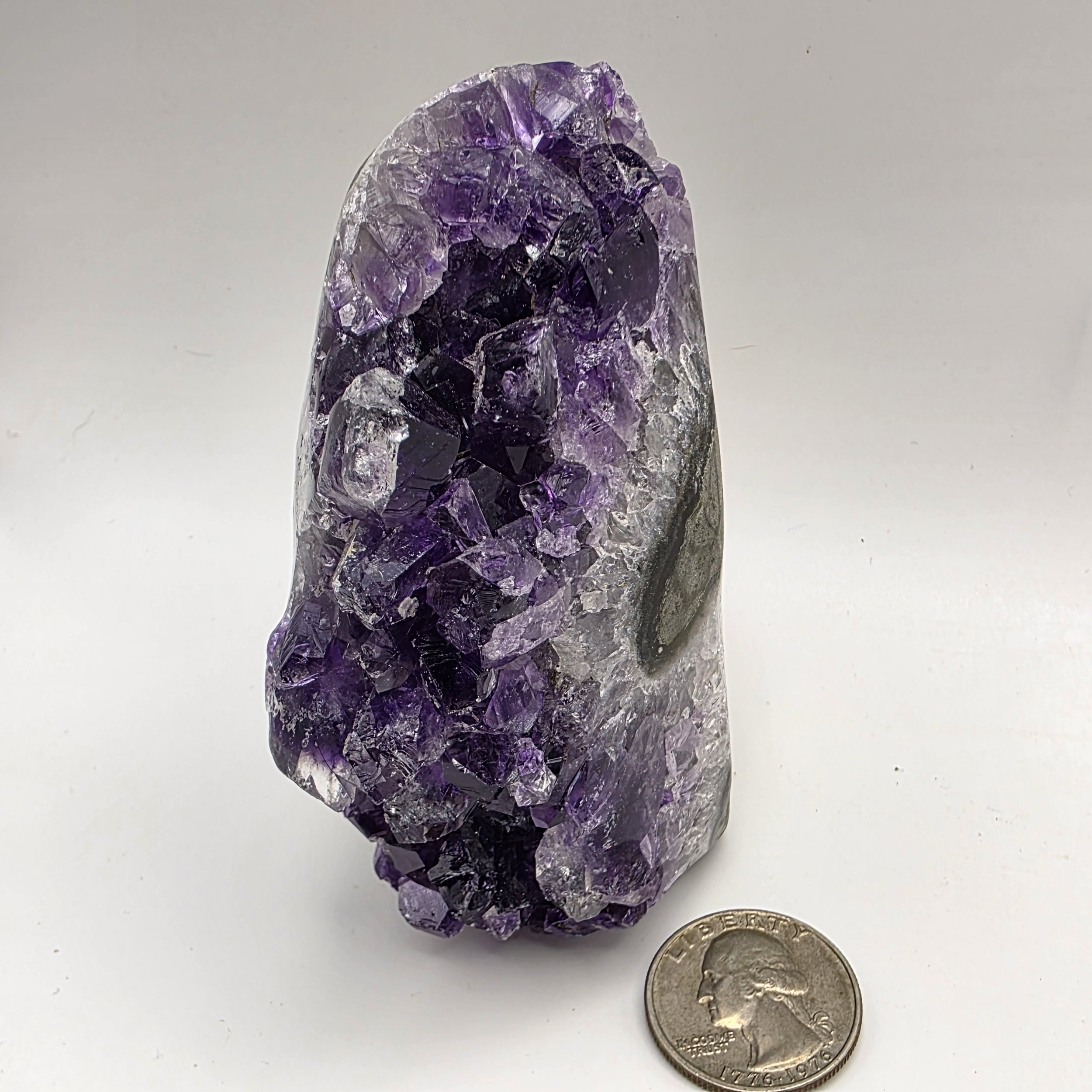 Purple Brazilian Amethyst Crystal Cluster