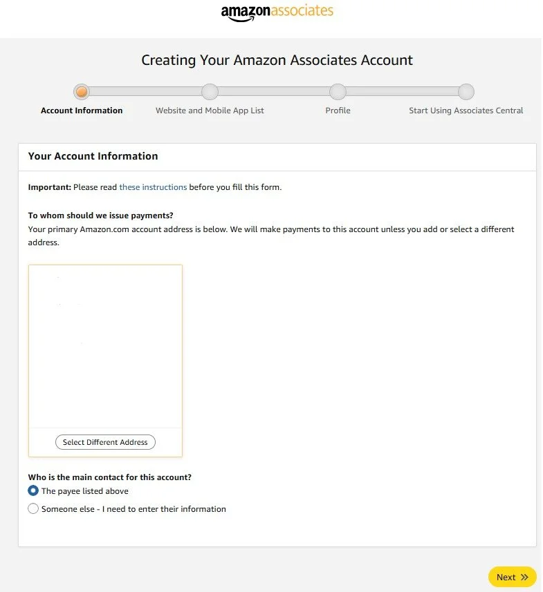 Amazon afilliate account information.jpg