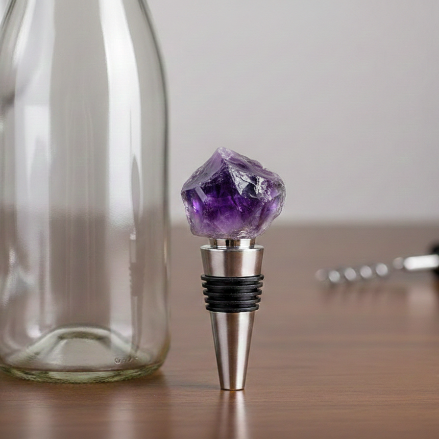 Amethyst Wine Bottle Stopper