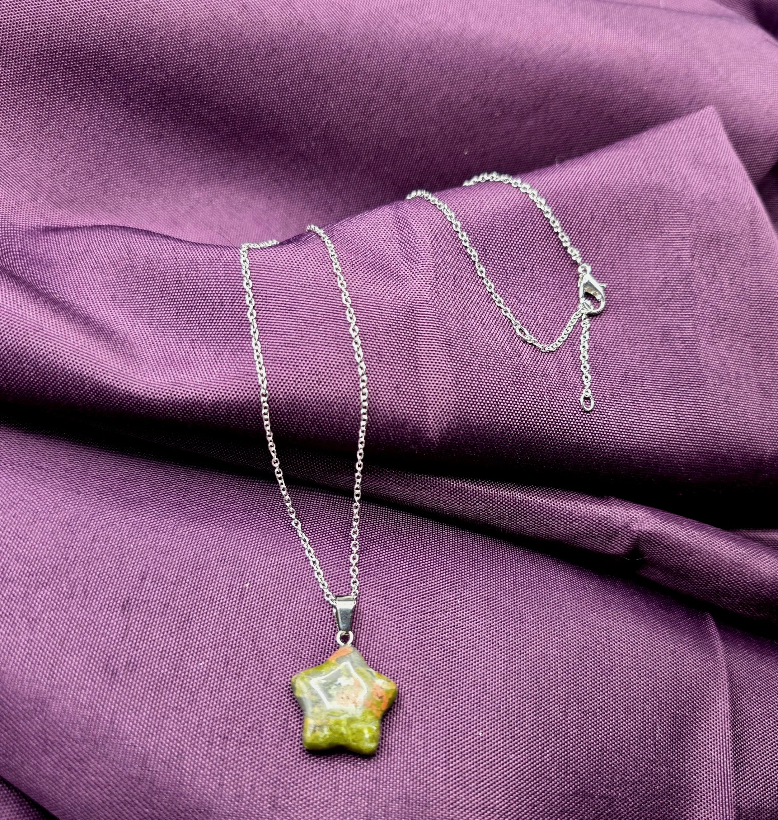 natural stone moss agate star pendant.jpg