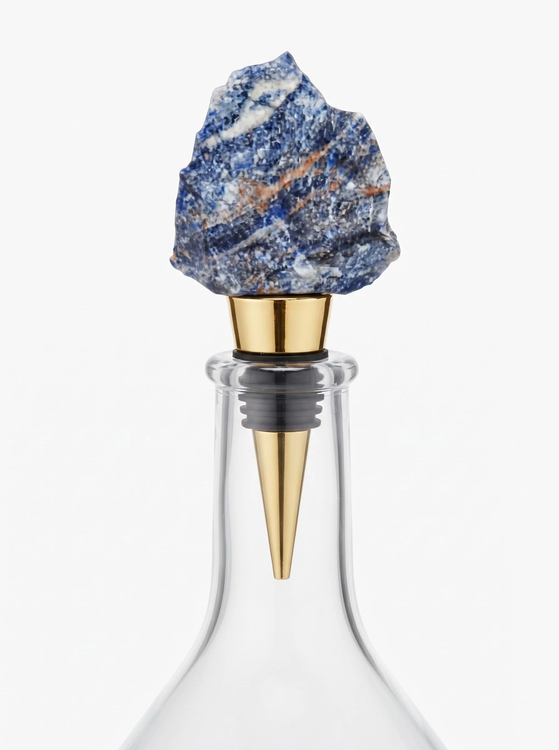 sodalite wine stopper
