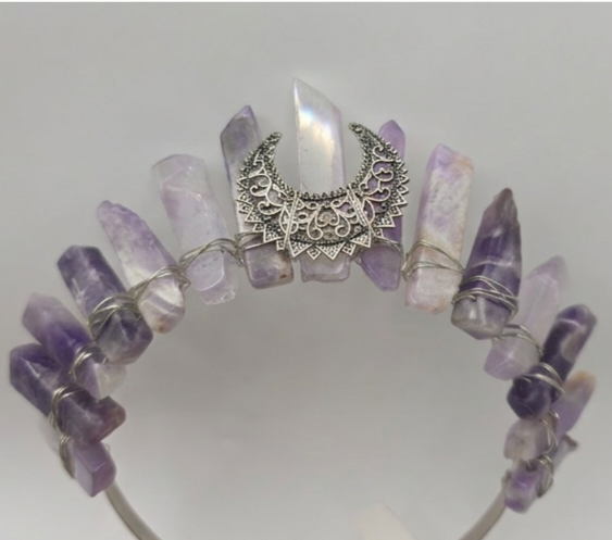 moon amethyst tiara