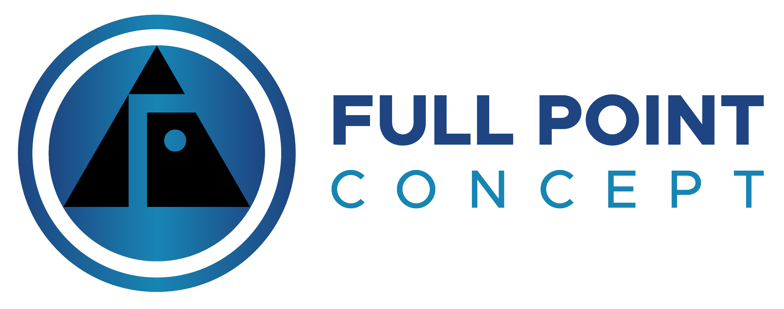 Full Point Concept logo featuring a circular emblem with a stylized letter 'A' and the words 'FULL POINT CONCEPT' to the right.