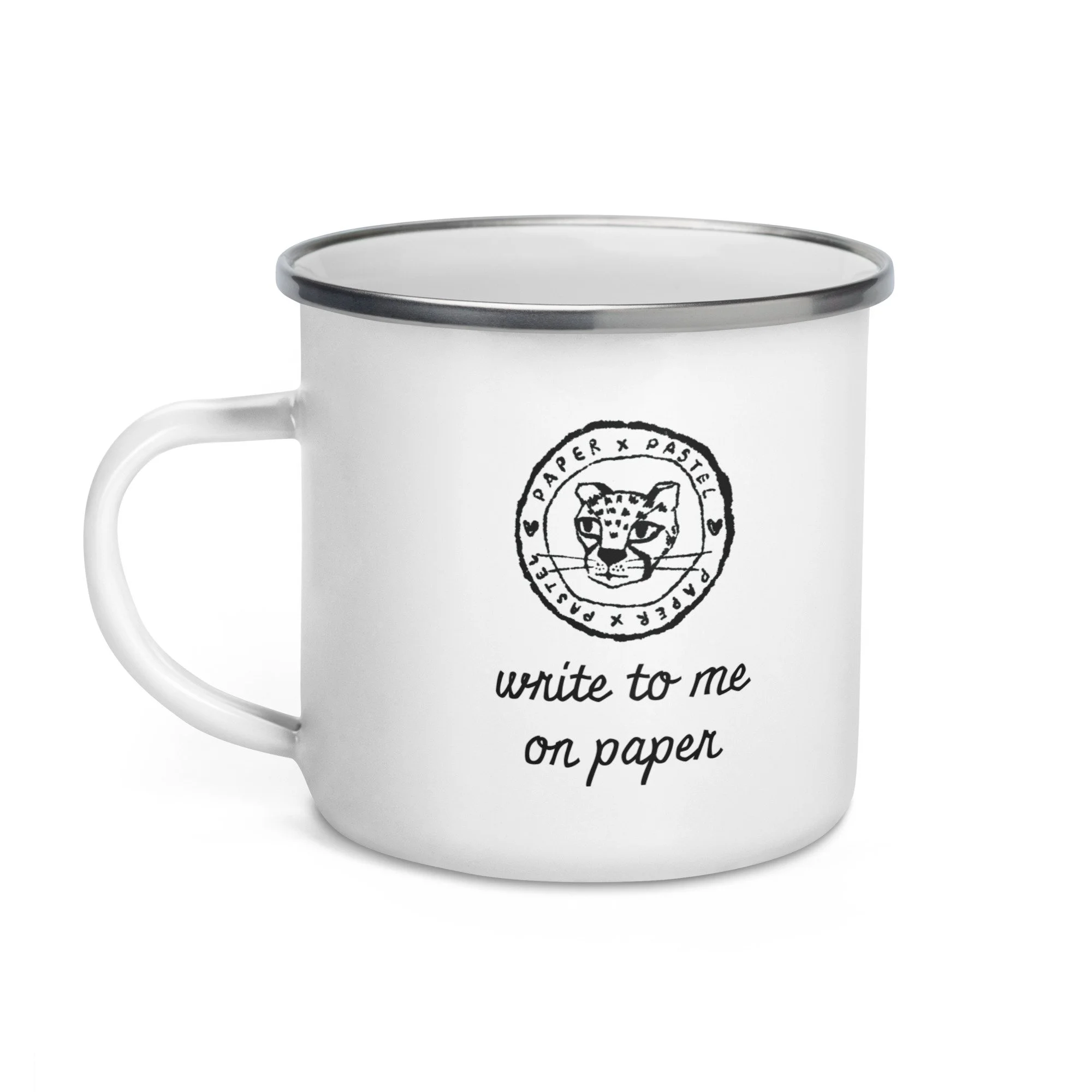 Enamel Mug - Write to Me on Paper