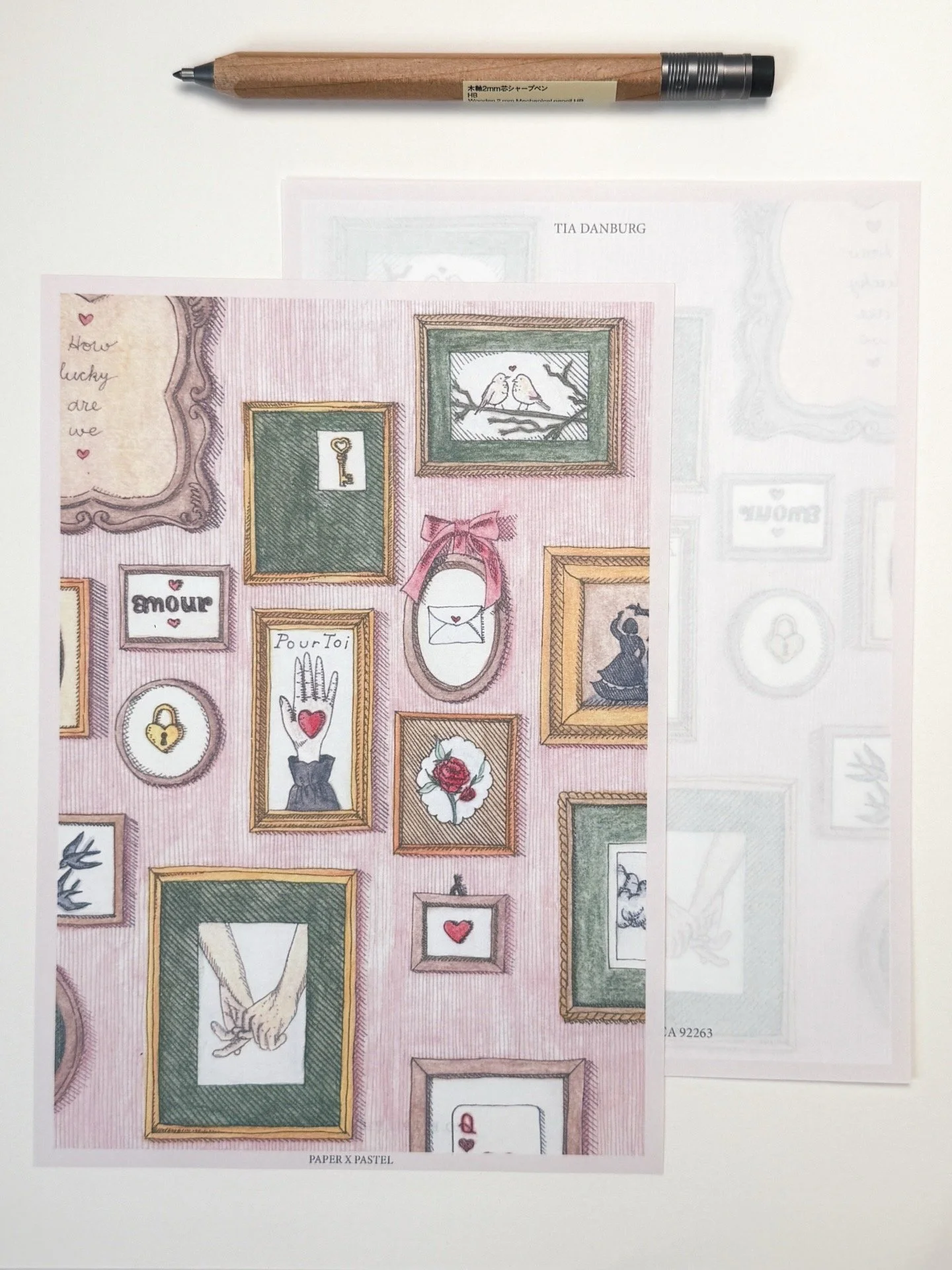 A Gallery Wall of Love Letter Writing Paper Set