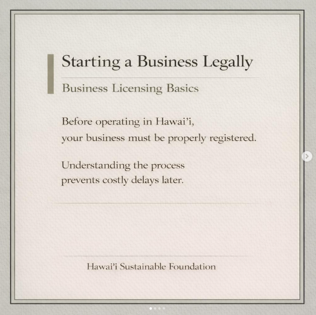 Starting a Business Legally in Hawaii