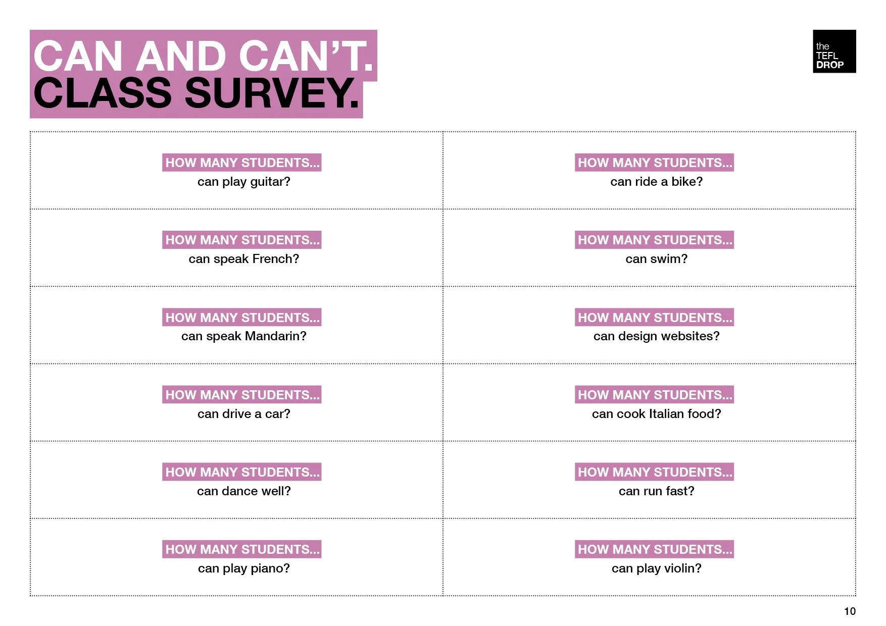 the TEFL Drop - 041 - Grammar - Can and Can't10.jpg