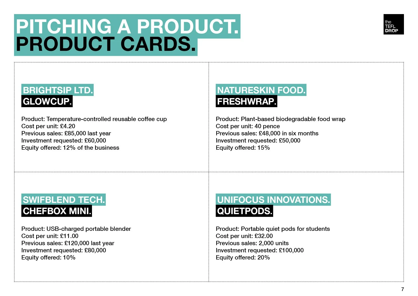 the TEFL Drop - 053 - Business - Pitching a Product7.jpg