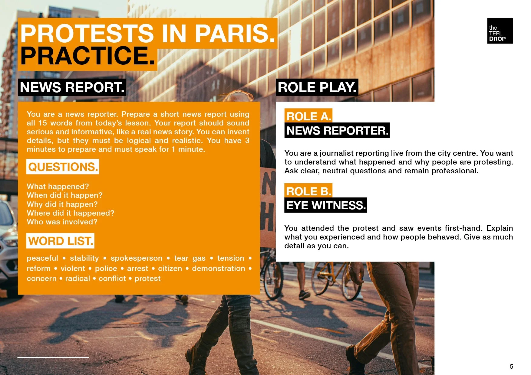 the TEFL Drop - 072 - News - Protests in Paris5.jpg