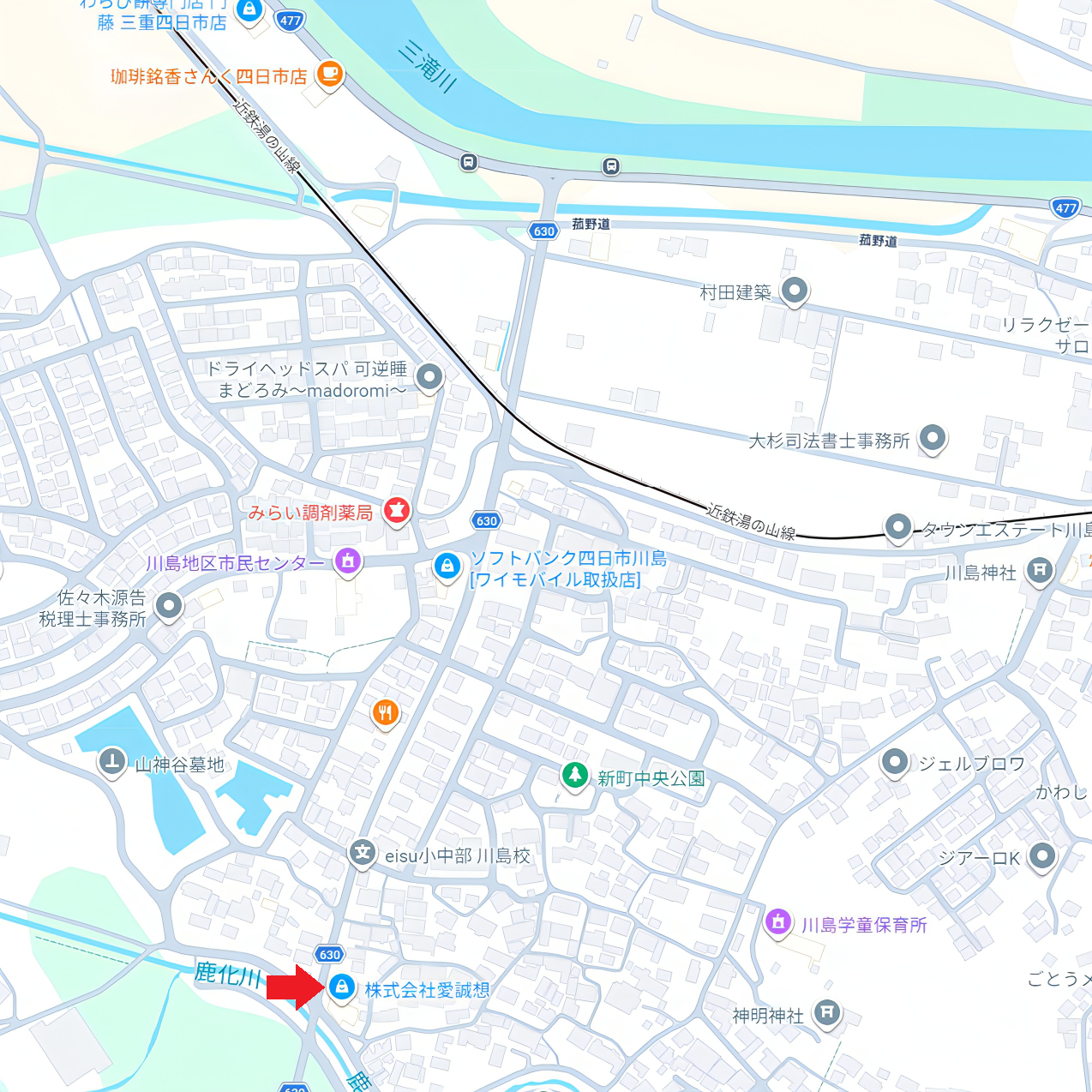 株式会社 愛誠想（あいせいそう）地図