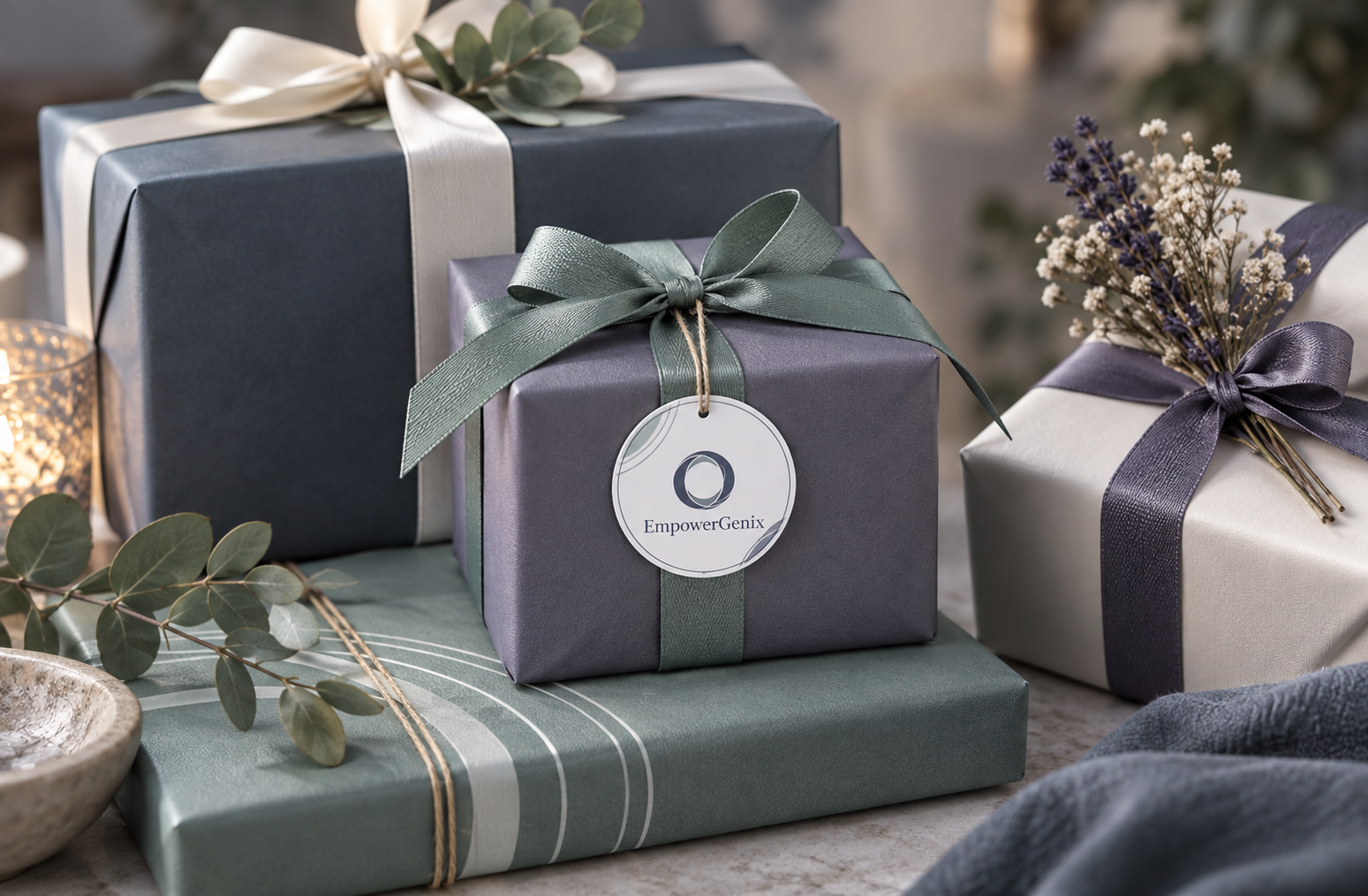 A guided practice gift with a handwritten card