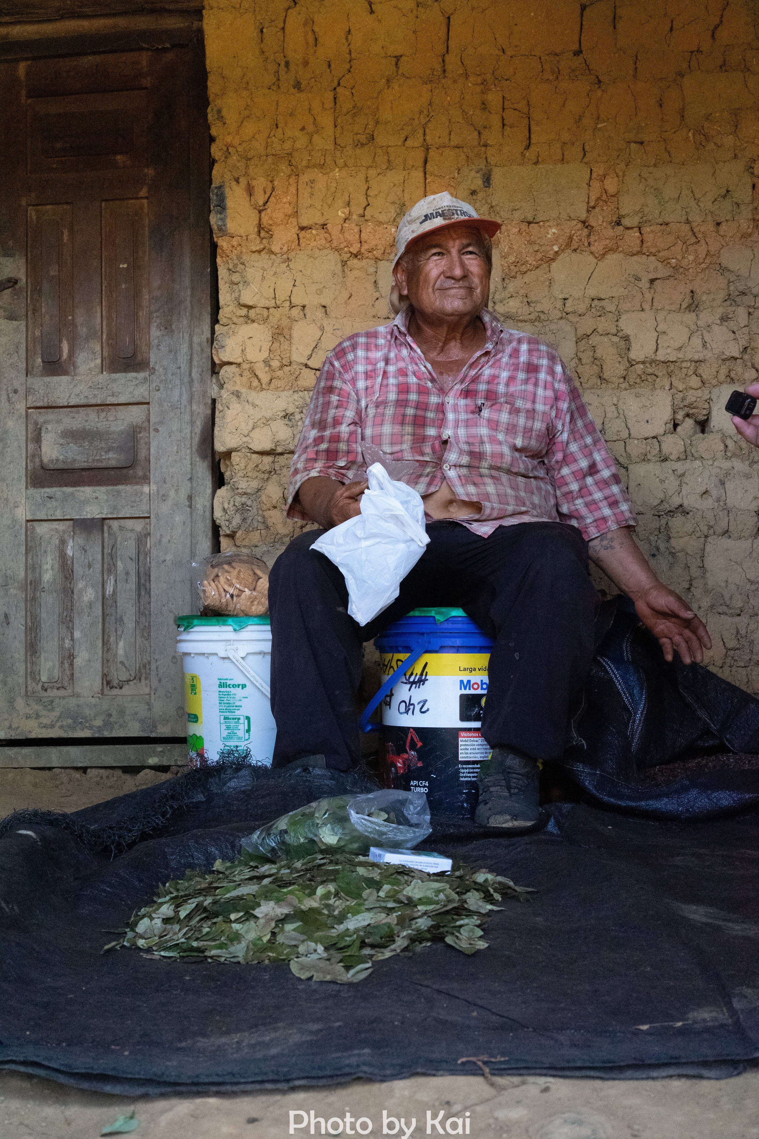 Coca farmer in Peru