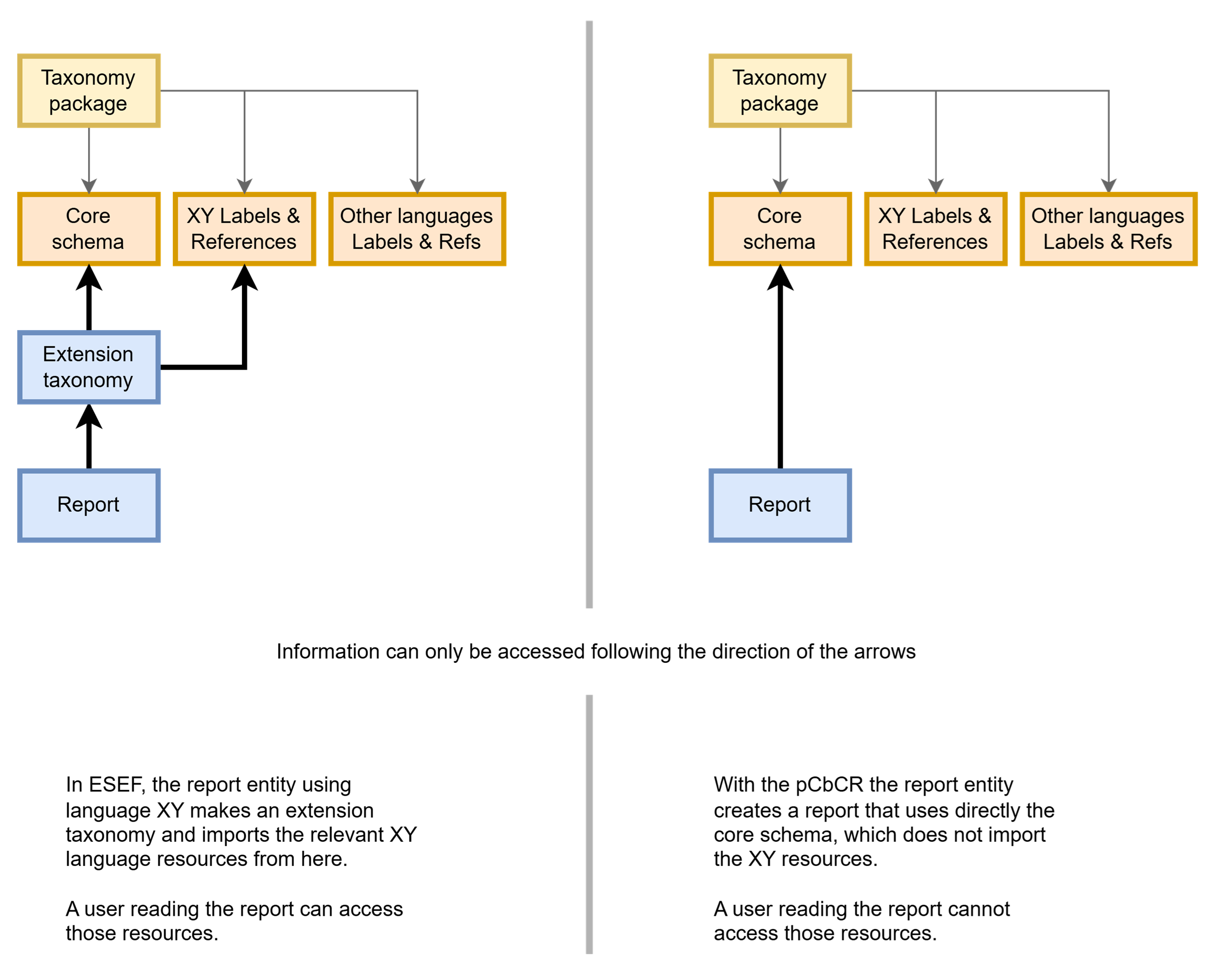 Feedback on the pCbCR Taxonomy and Report generator