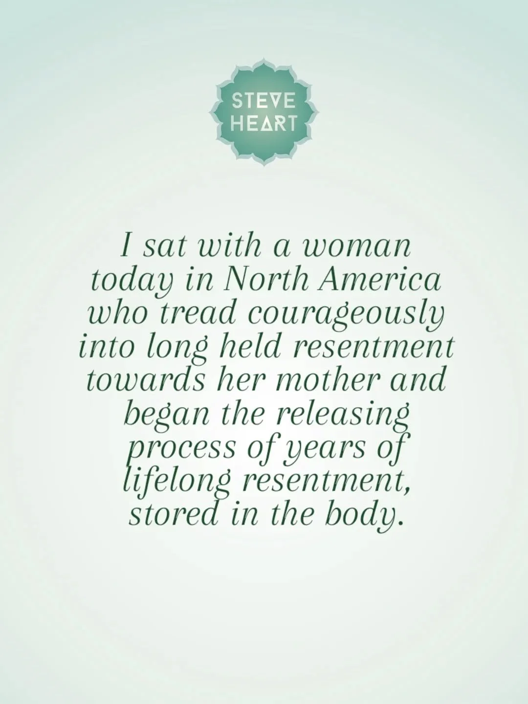 Old and ongoing trauma related to parents or siblings is not supposed to be carried past its expiry date. The experience may be present but the suffering around it doesn't have to be. I refer to the heaviness and emotional energy from such experience