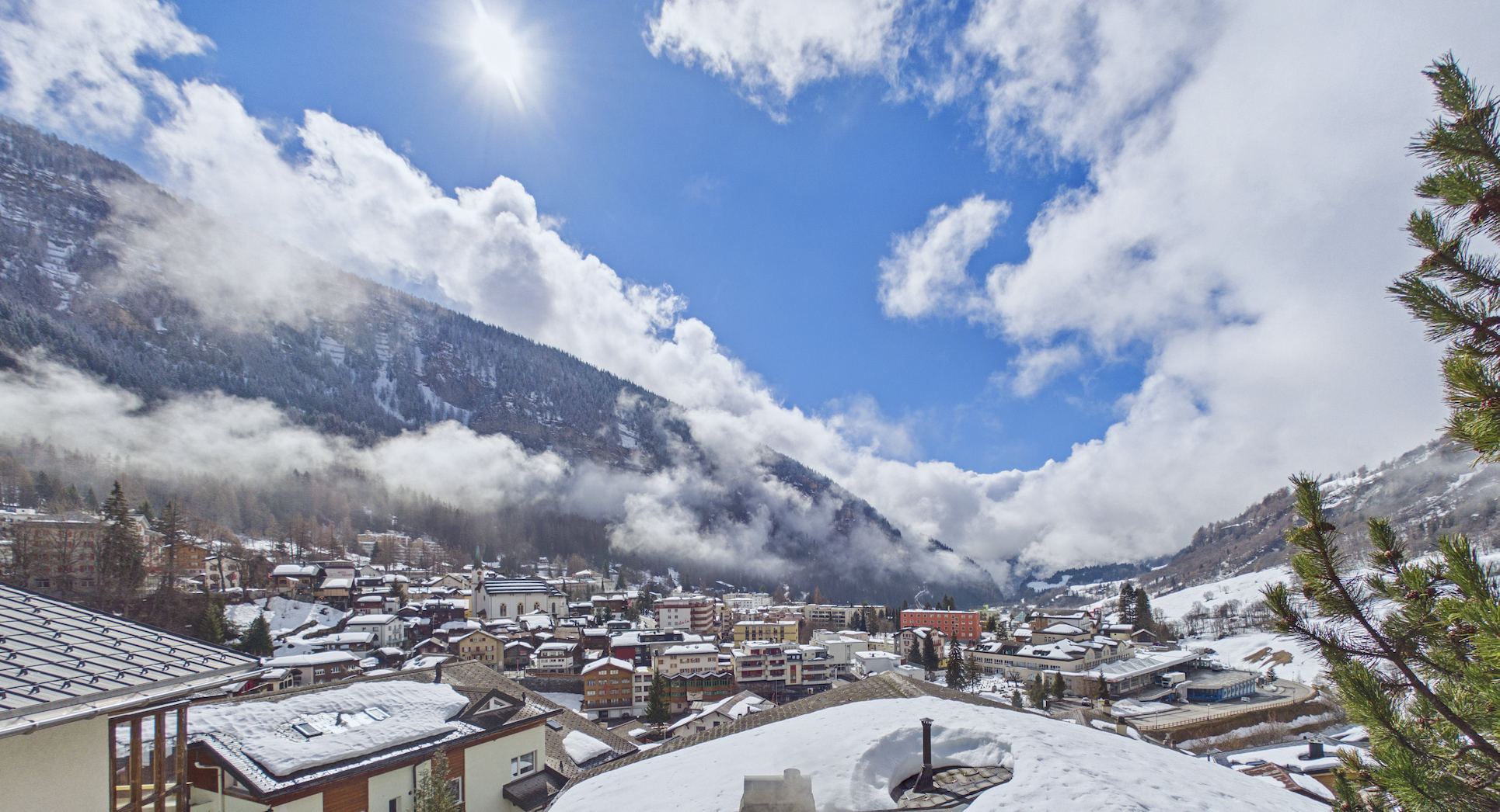 Charmante 3.5-Zimmer Wohnung mit Balkon und Bergblick in Leukerbad