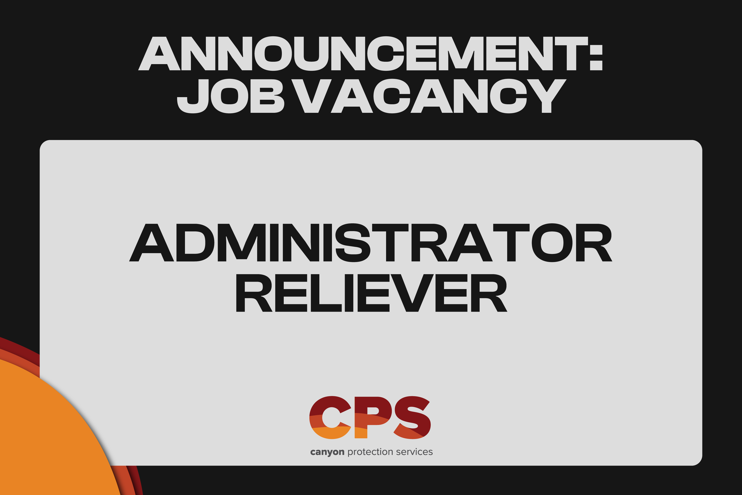 ADMINISTRATOR RELIEVER