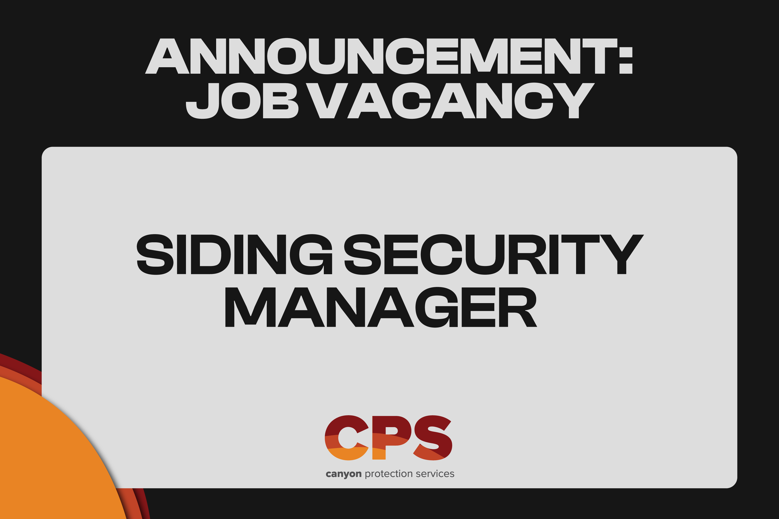 Siding Security Manager