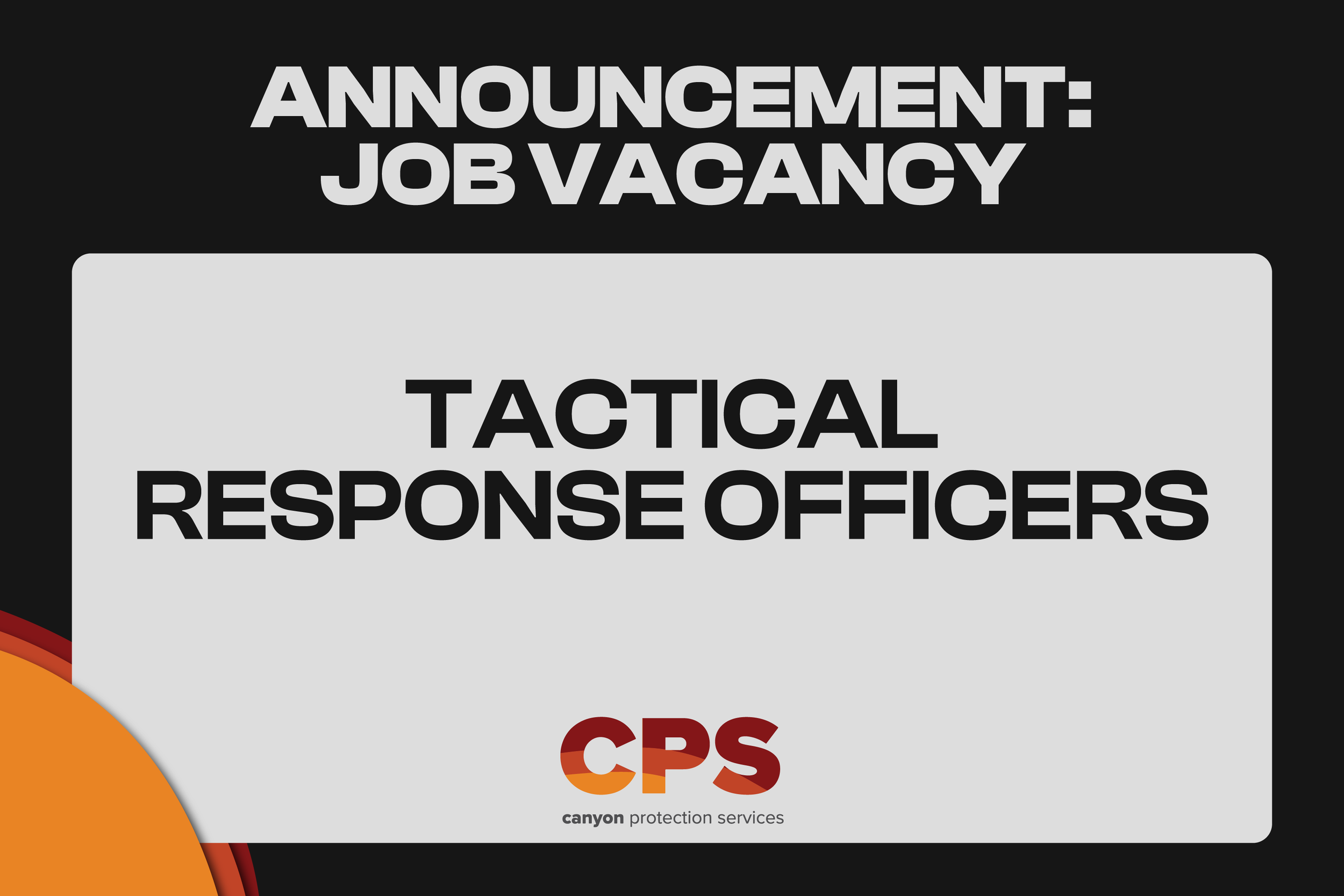 Tactical Response Officers