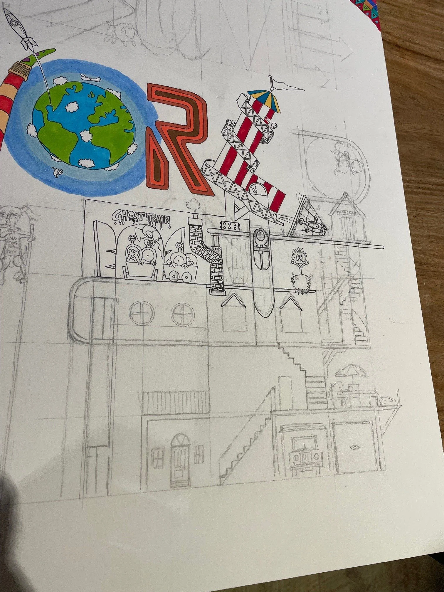 ...but not before building a fairground