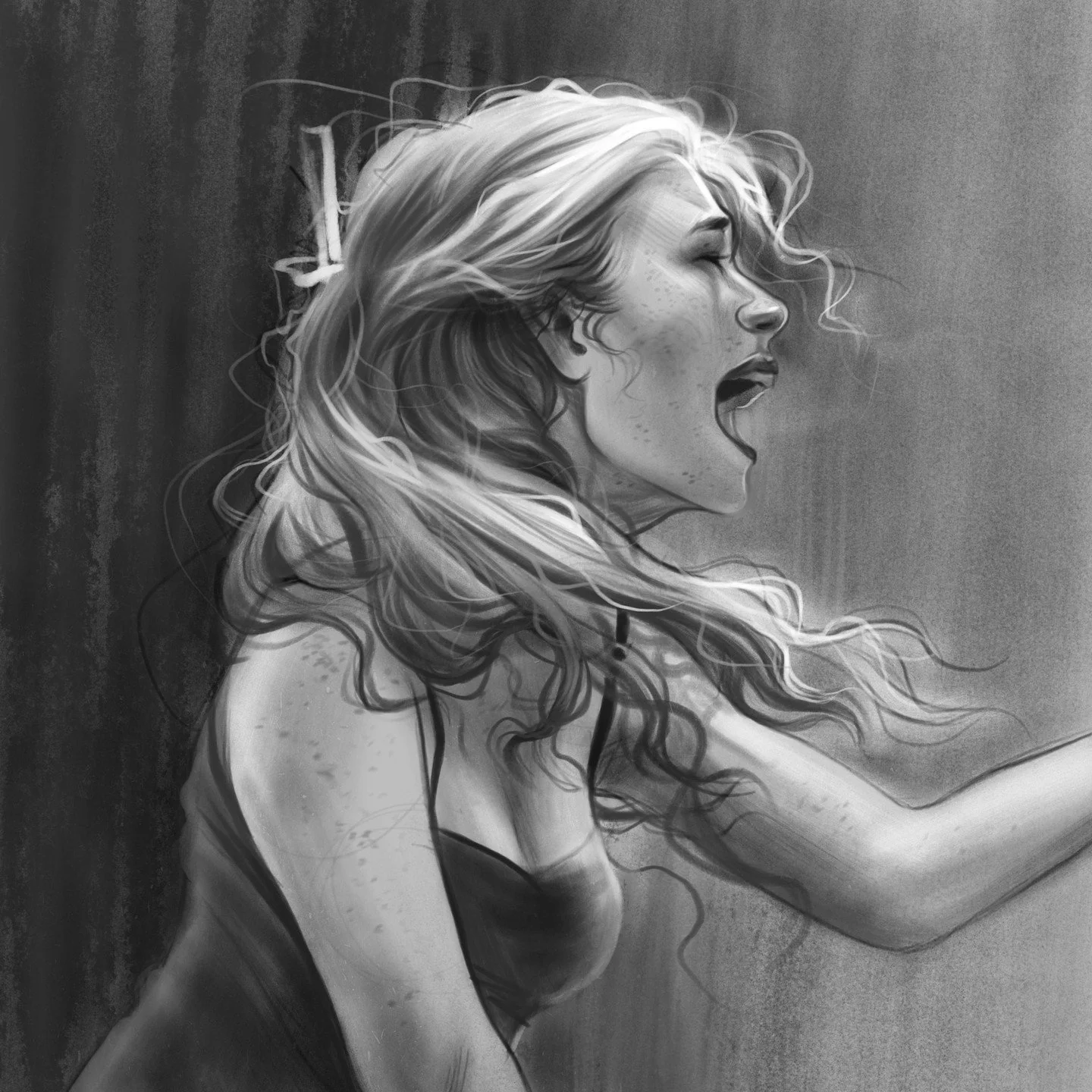 These are some snippets of the book project I'm working on right now :) The title of the book will be 'Was in der Nacht verschwindet' and I'm creating the illustrations, teasers and the layout. Here you can see some of the main characters of the fant