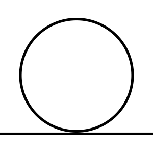 line art of a circle