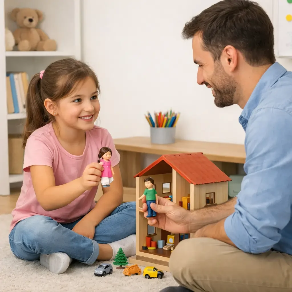 Une enfant souffrant de psychotraumatisme discute avec son psychologue à Paris 8