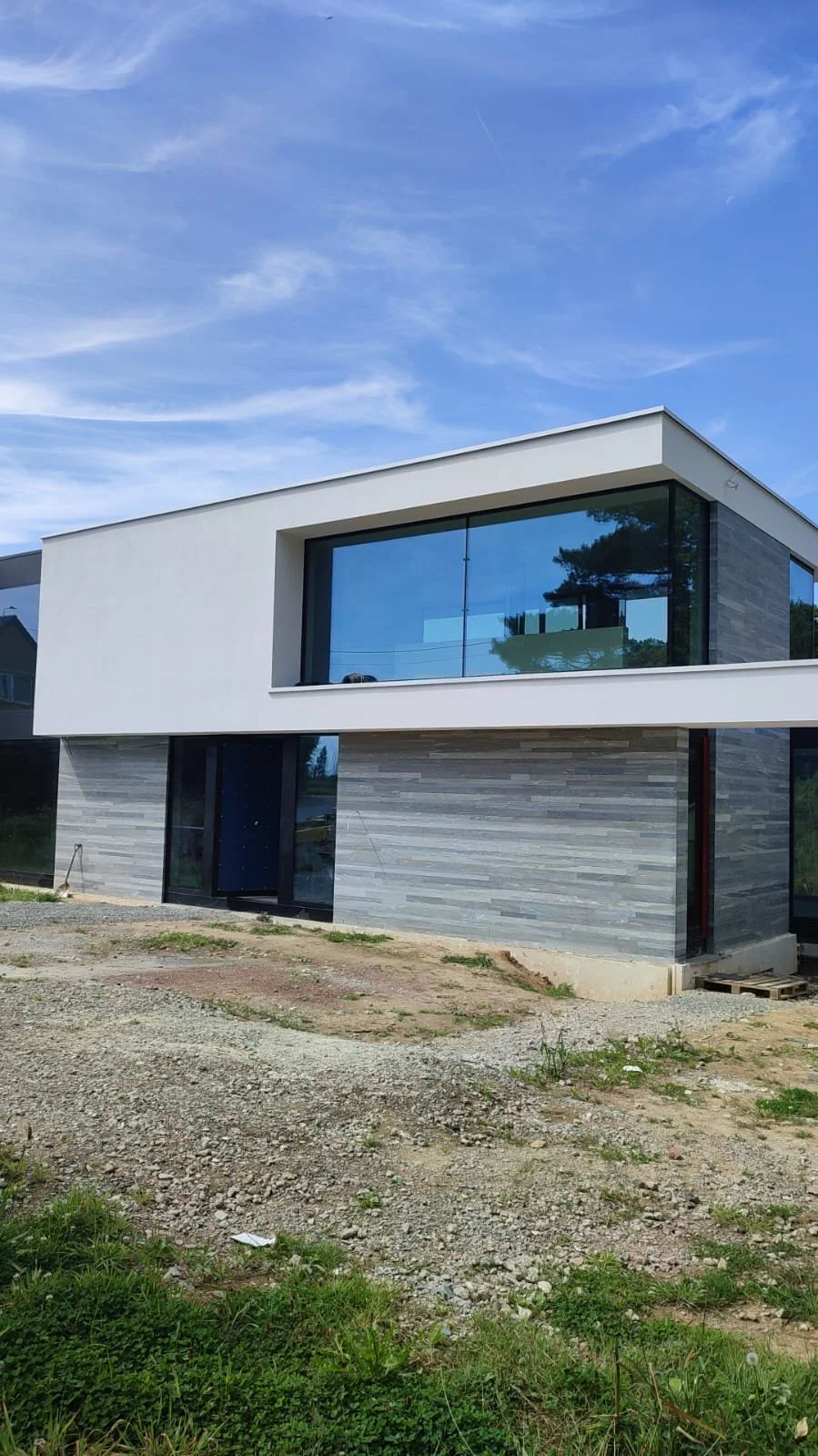 Façade pierre bleue