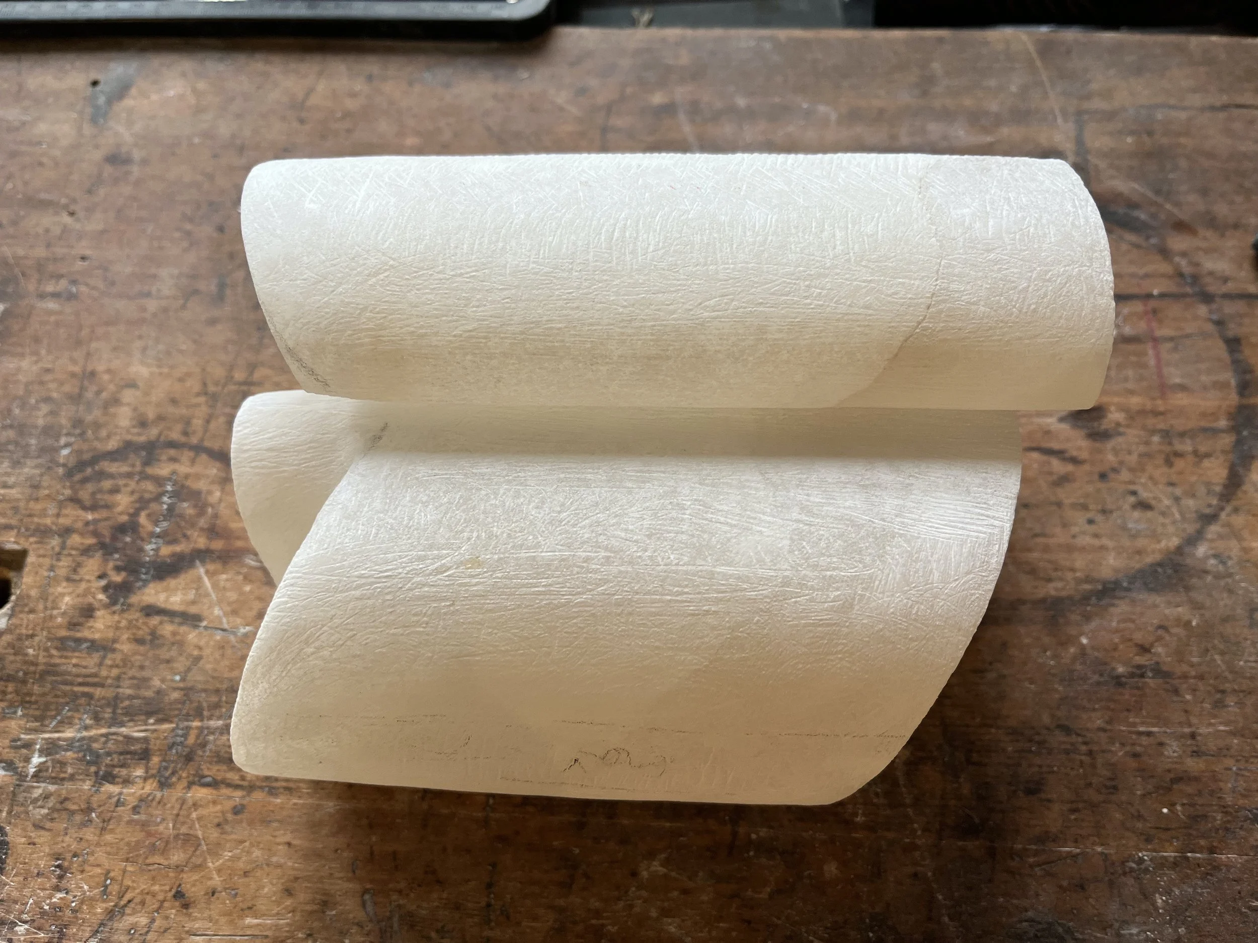 Cylinder Circle, 2022-25, Alabaster (work in progress)