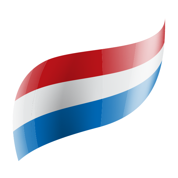 American flag styled abstract graphic with upward-trending bar chart.