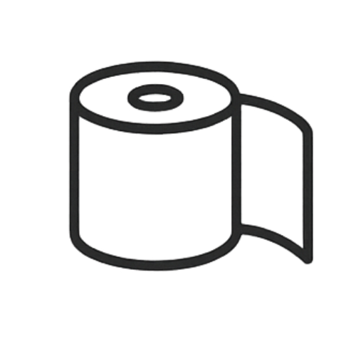 Puppy learning toilet training routines in a family home - Icon