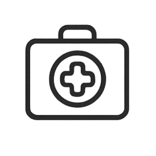 Owner learning safe dog handling and health checks during training visit - Icon