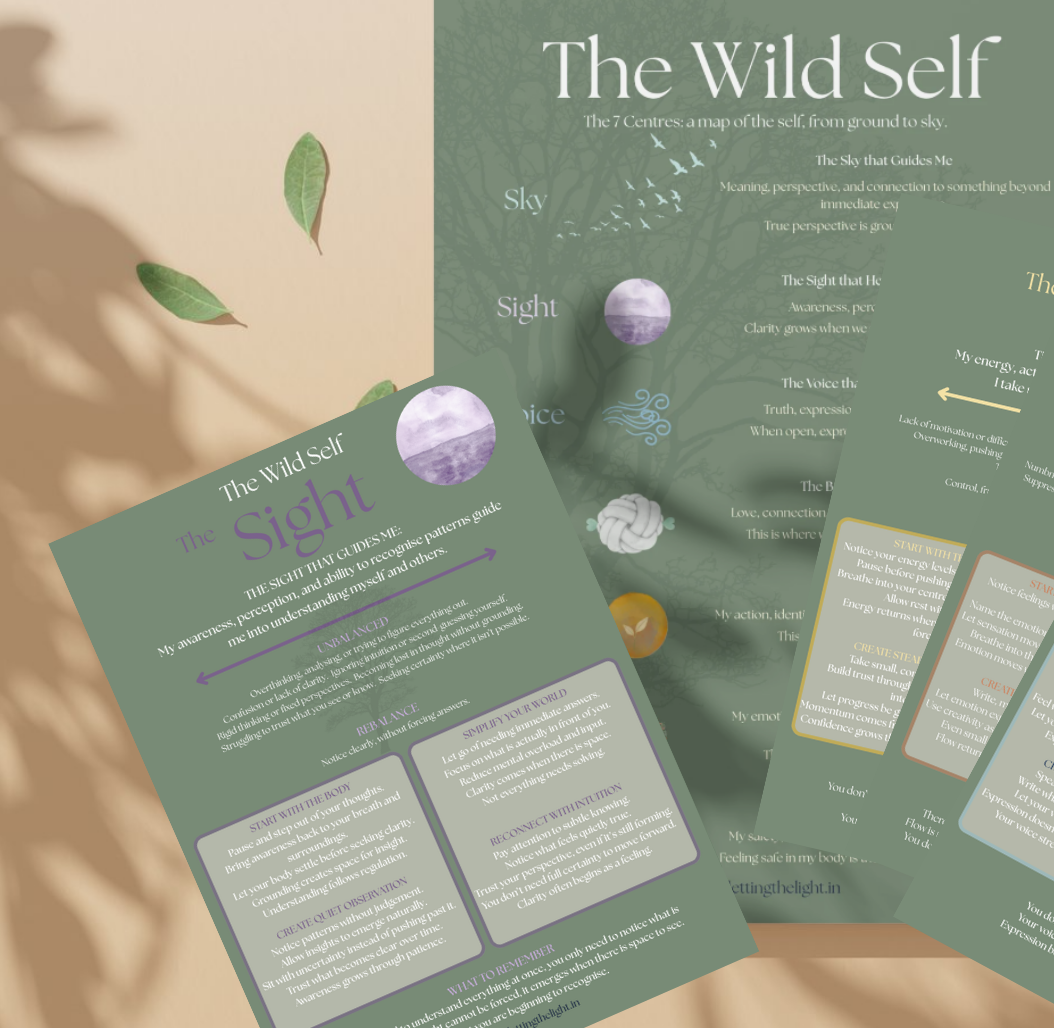 The Wild Self: 7 Centres of Self Energy Healing - Group Program October 26