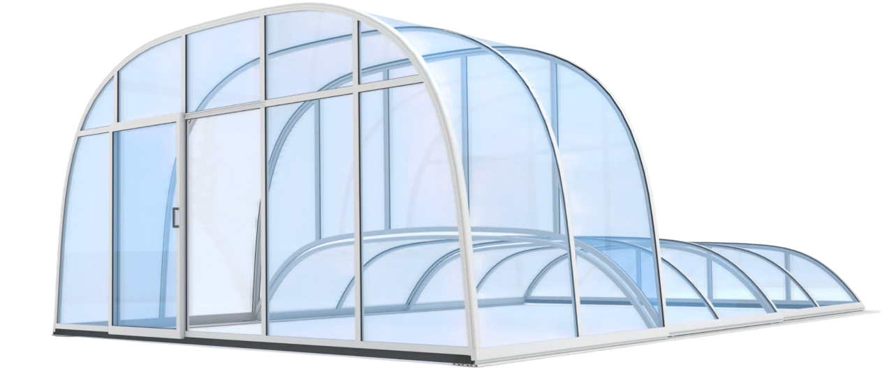 Eltolható polikarbonát medencefedés országos telepítéssel