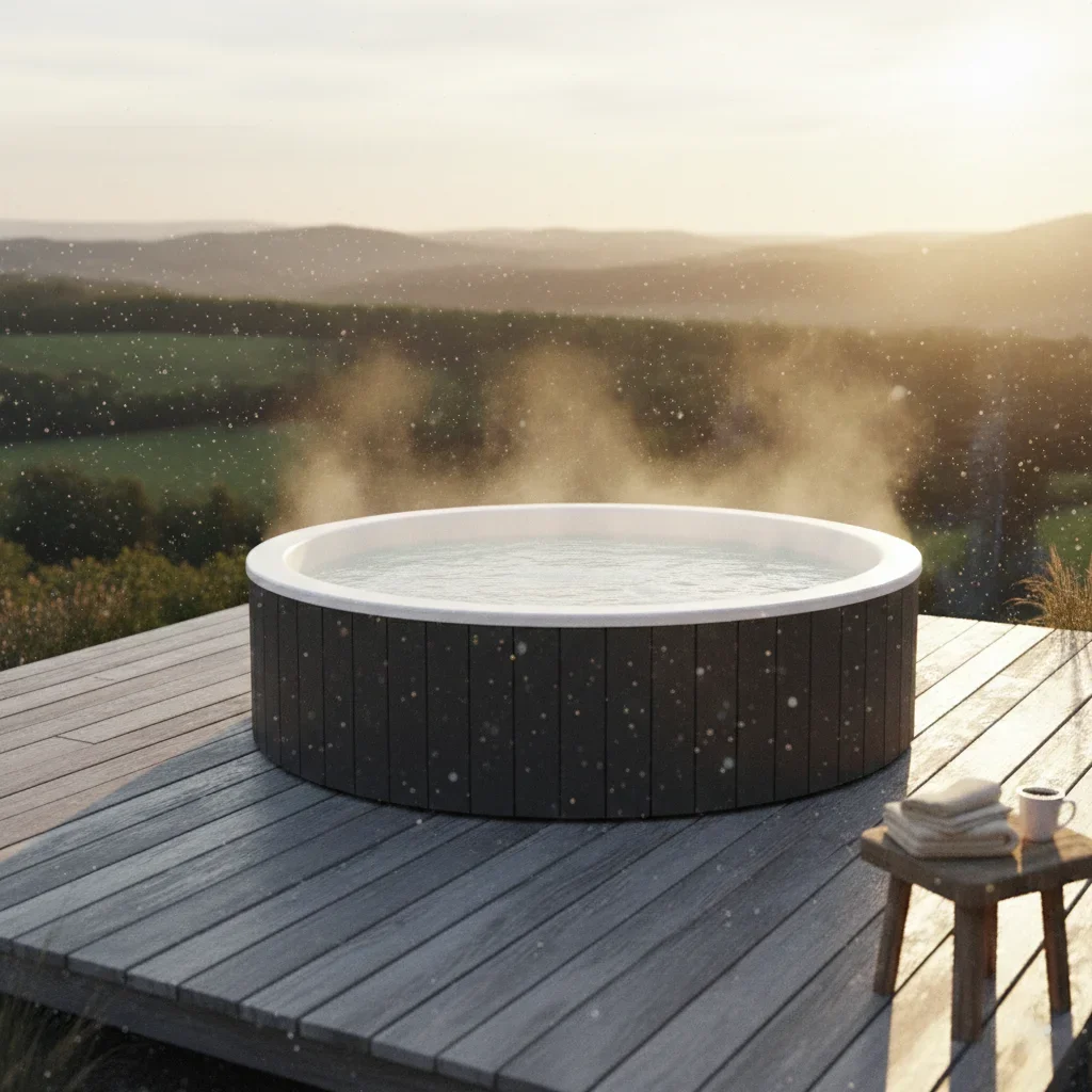 Műanyagbetétes fürdődézsa fehér színben