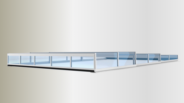 3 mm vastag, üvegszerűen átlátszó, tömör polikarbonátból készült elegancia.