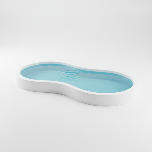 Egyedi méretre gyártott polipropilén műanyag medence lépcsővel