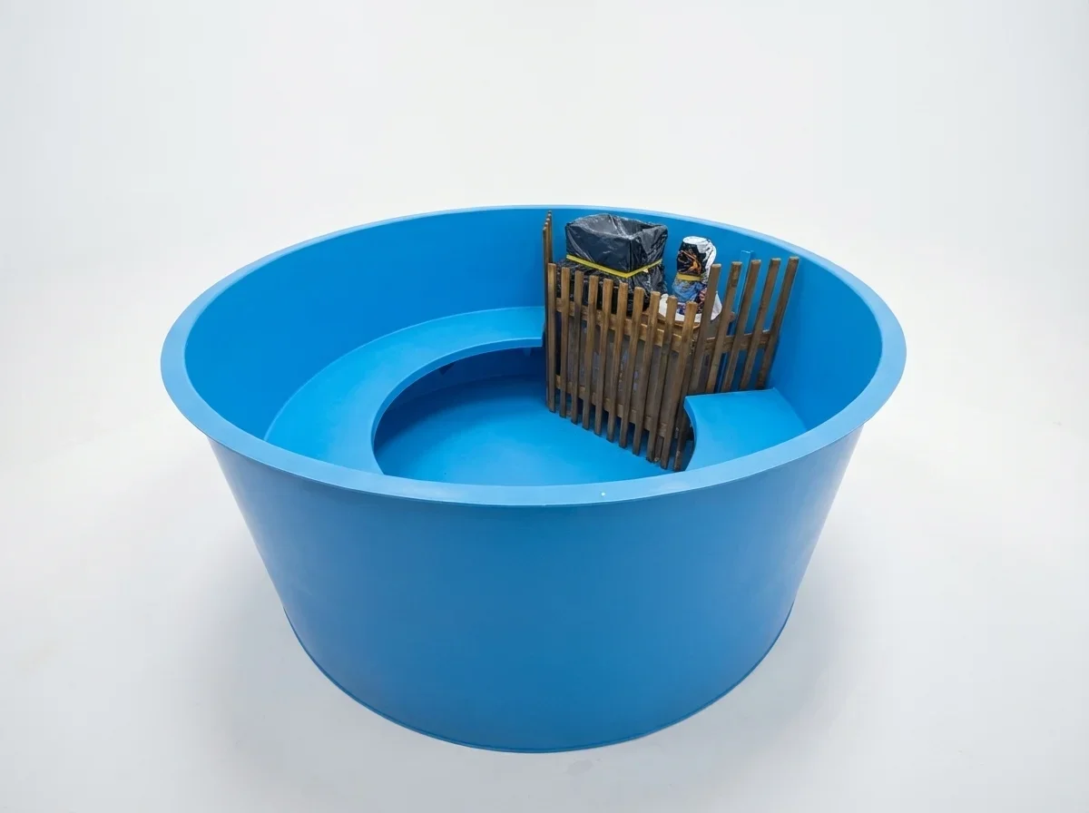 műanyag dézsa betét ügyfél átal hozott belső kályhával és ráccsal