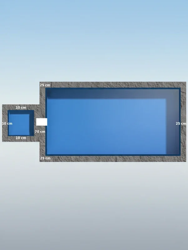 Műanyag medence telepítés méretek