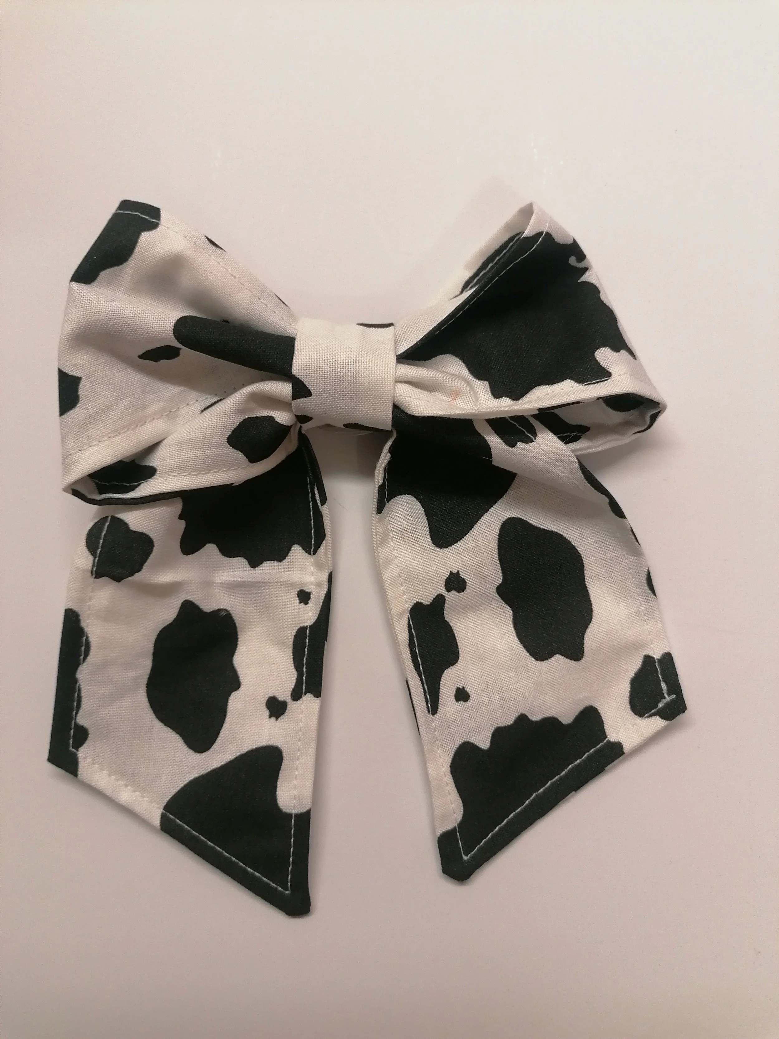 Cow Print Bow Hairclip