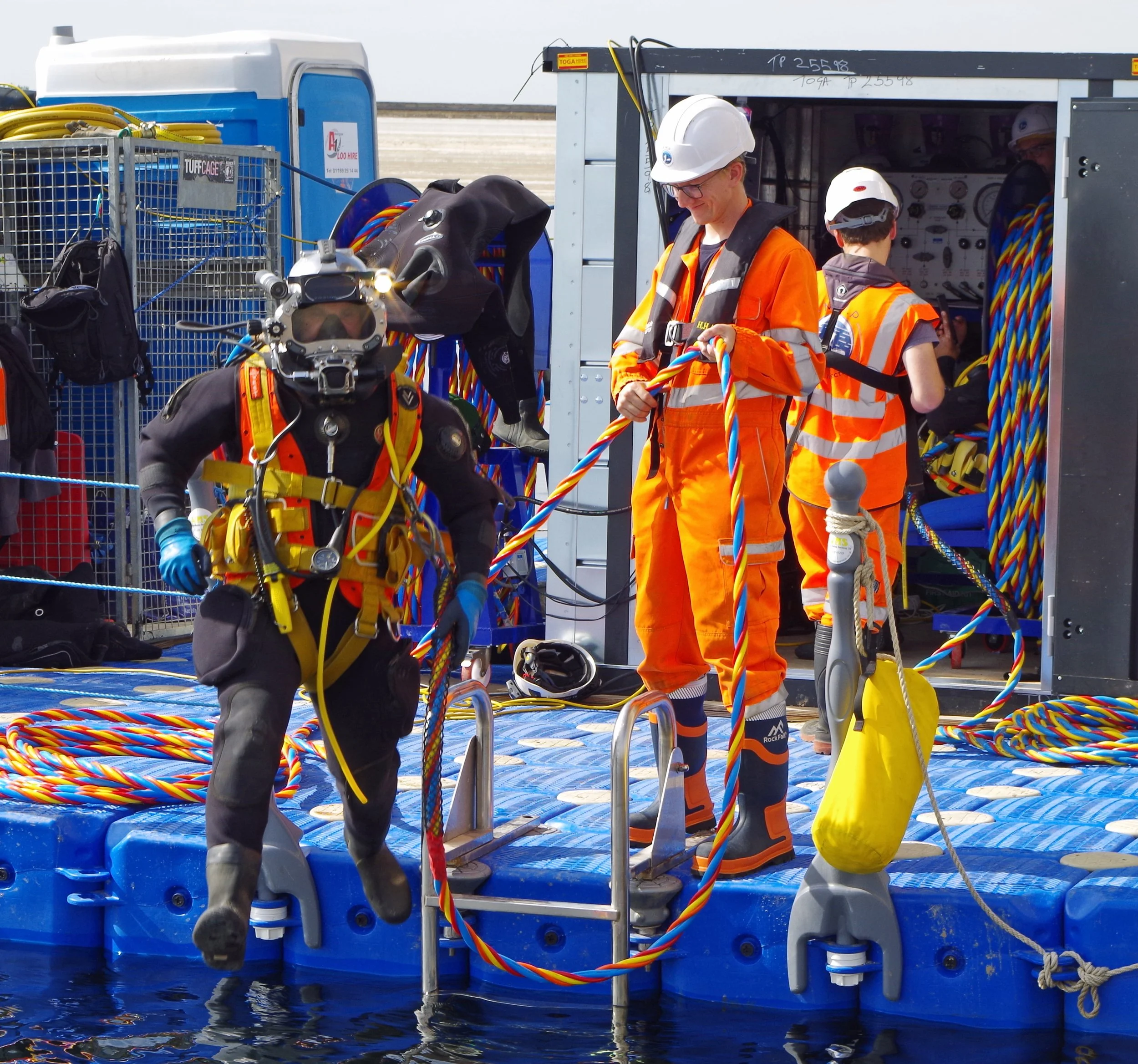 MMP divers with Kirby welding visor 