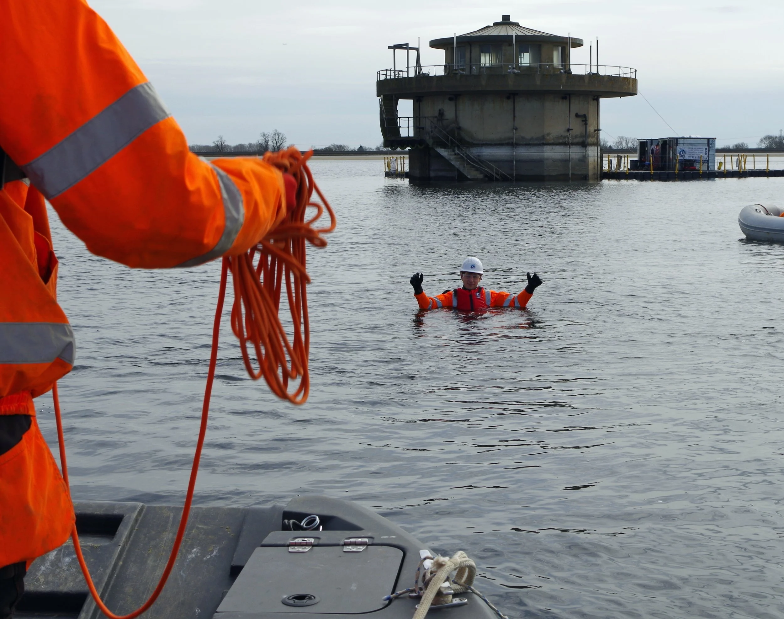 MMP dive team simulating man overboard drills 