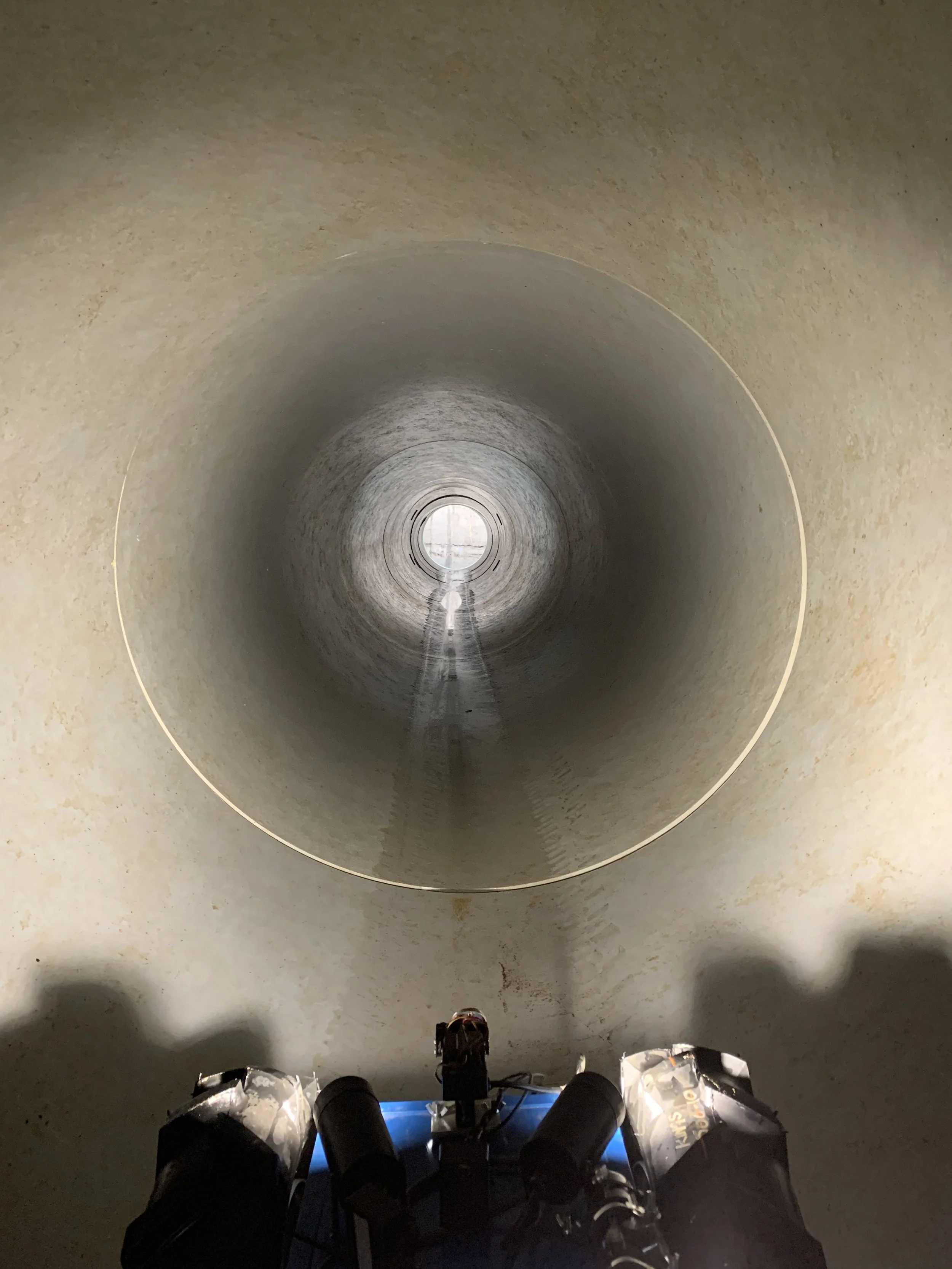 ROV survey of a dry water tunnel 