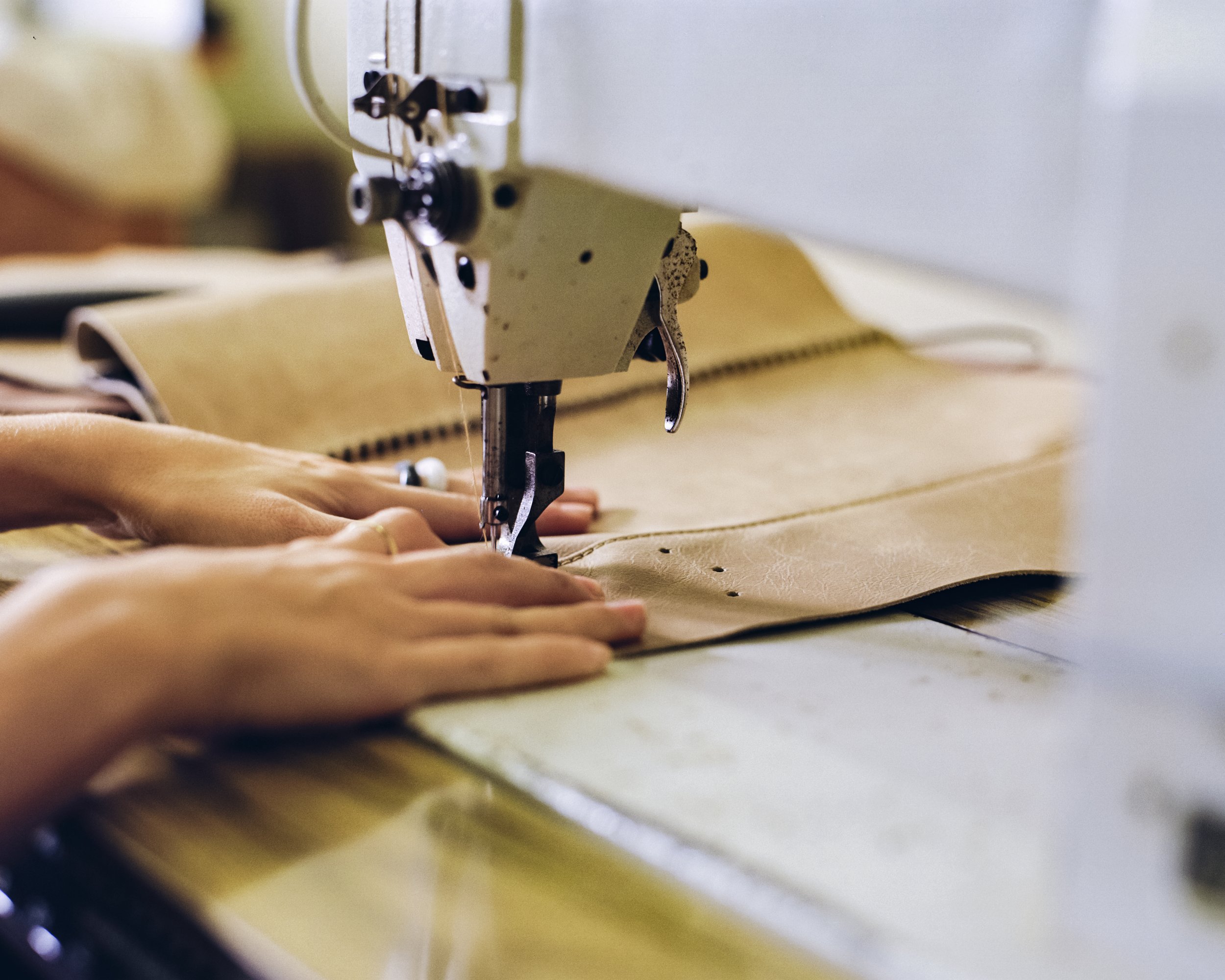 Behind the scenes and process of crafting an Asteri bag.