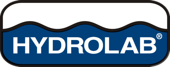 HYDROLAB logo with stylized water wave design.