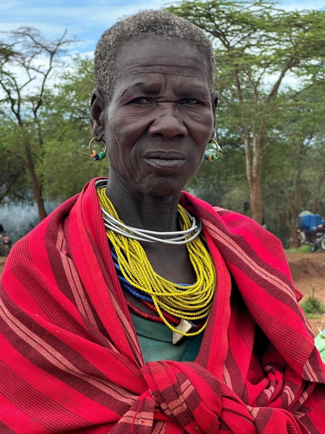 Old African woman's portrait.