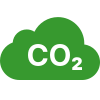 CO2 cloud icon