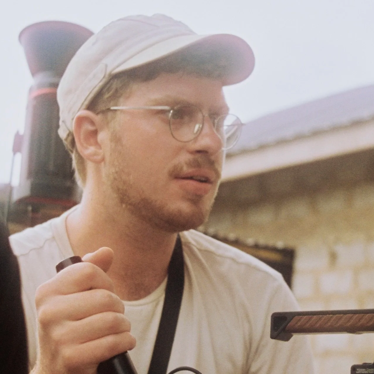 Jonas Thibaut on Set of O CHALE, shot in Ghana in 2022