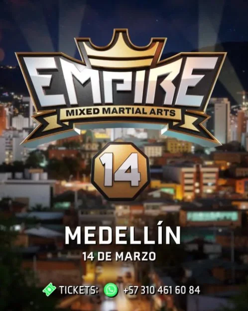 Empire MMA Returns to Medellín March 14
